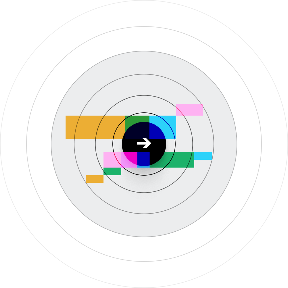 Abstract representation of strategy being traded and rebalanced, where the current holdings goes from NVDA, AAPL and META, weighted 10%, 50% and 40%, to NVDA, AAPL and META is removed, weighted 50/50.