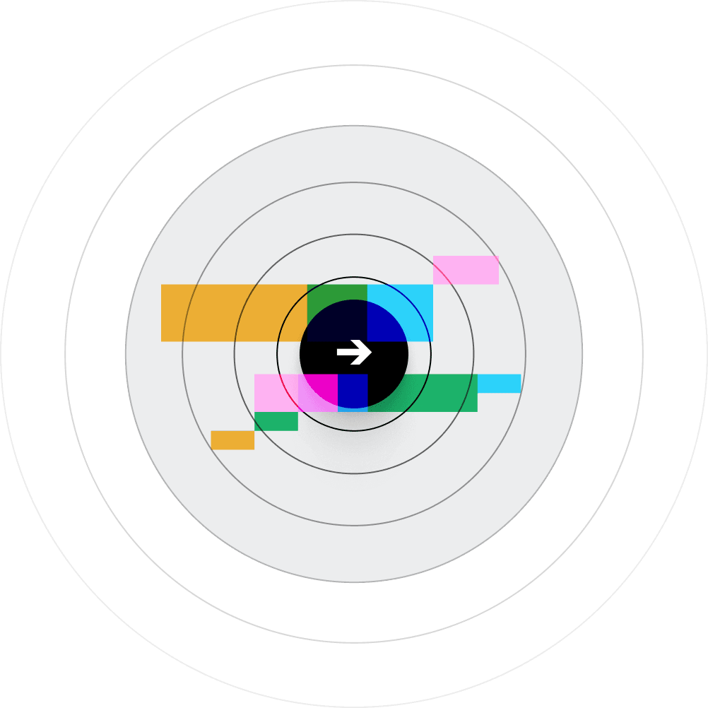 Abstract representation of strategy being traded and rebalanced, where the current holdings goes from NVDA, AAPL and META, weighted 10%, 50% and 40%, to NVDA, AAPL and META is removed, weighted 50/50.