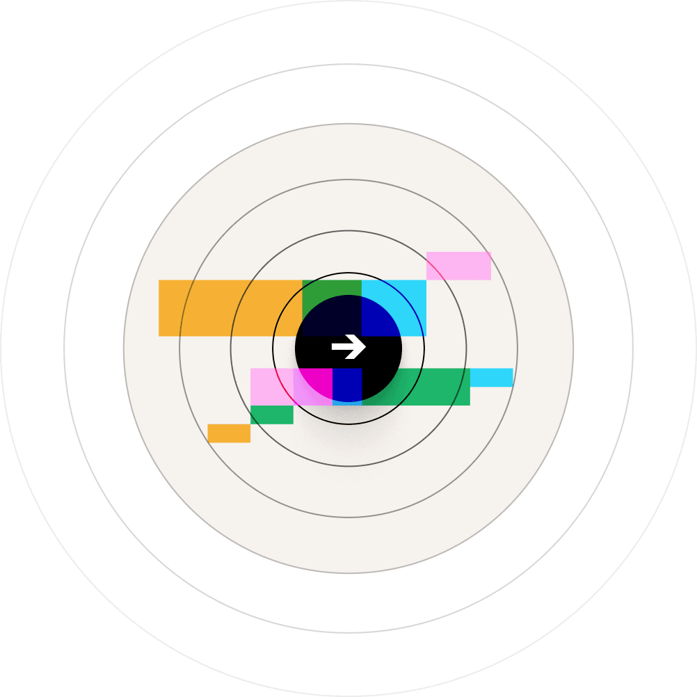 Abstract representation of strategy being traded and rebalanced, where the current holdings goes from NVDA, AAPL and META, weighted 10%, 50% and 40%, to NVDA, AAPL and META is removed, weighted 50/50.